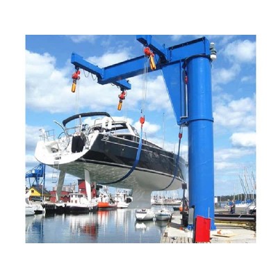 1t Floor Mounted Jib Crane 5mx3m Thailand Assembly Line 180° A5