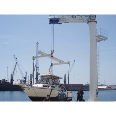 1t Floor Mounted Jib Crane 3mx8m Tanzania Cement Factory 360° A3