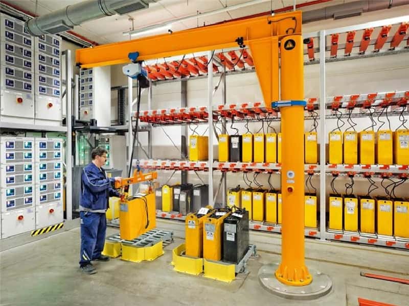 1t Floor Mounted Jib Crane 4.5mx5m Chile Industrial Plant 360° A5