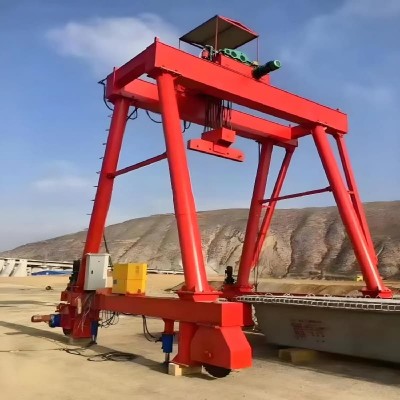 20T Rubber Tyred Gantry Crane Mobile RTG with Electric Steering & Low Noise
