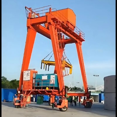 20 Ton Rubber Tyred Gantry Crane Electric RTG for Port Container Handling