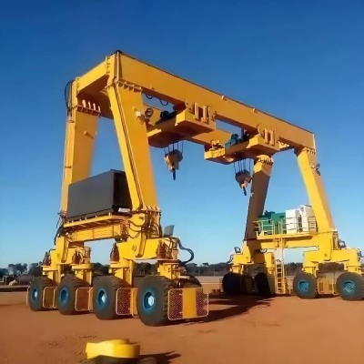 20T Rubber Tyred Gantry Crane Single Girder RTG for Warehouse Industrial Use