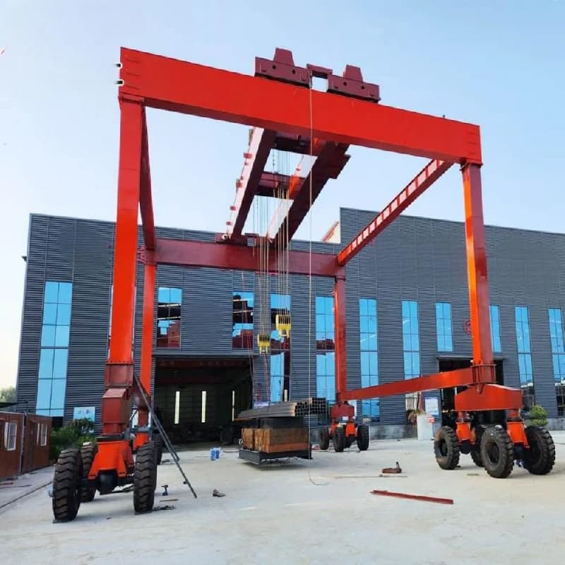20 Ton Rubber Tyred Gantry Crane Electric RTG for Port Container Handling