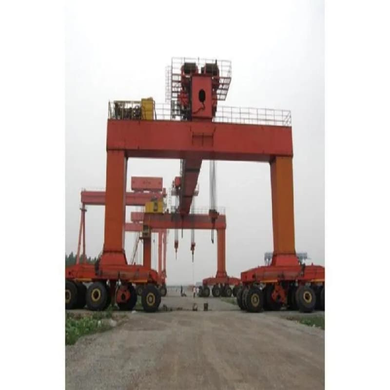 20 Ton Rubber Tyred Gantry Crane CE Certified RTG with Intelligent Monitoring