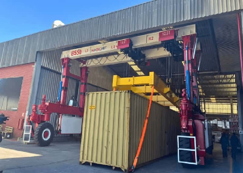 MAGICART 50T Rubber Tyre Gantry Crane Receives Excellent Feedback from Brazilian Client