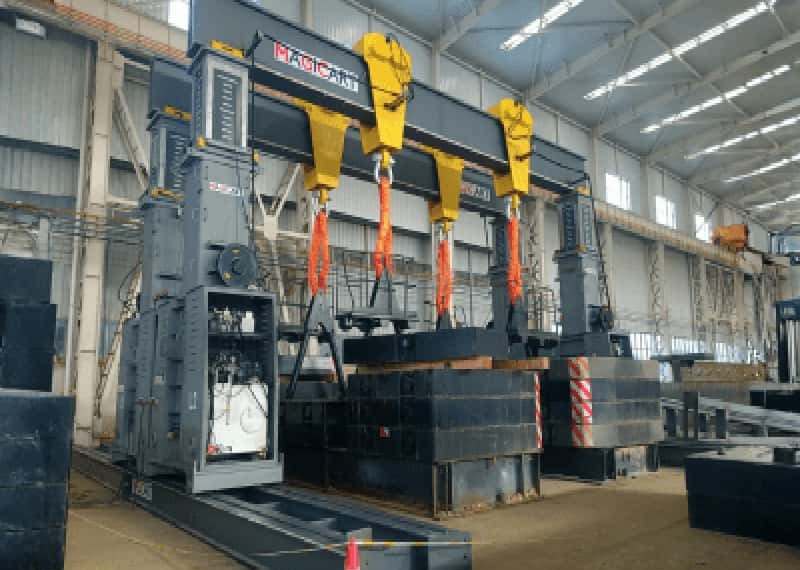 MAGICART Completes Full Factory Testing of 500T Hydraulic Gantry Crane