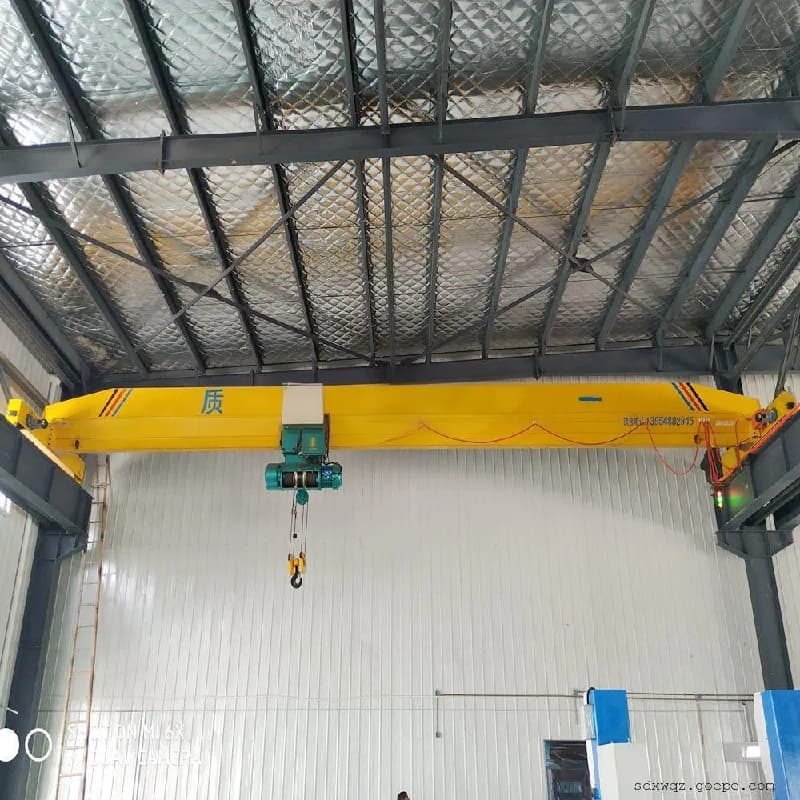10T Single Girder Overhead Crane Customizable Span Lift Height