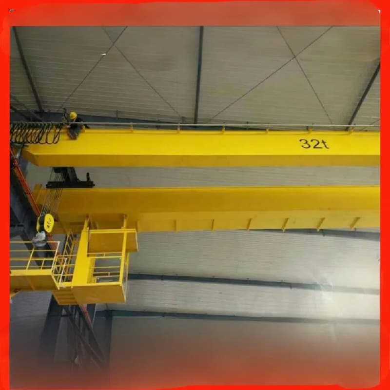 32 Ton Double Girder Overhead Crane Custom Voltage Available