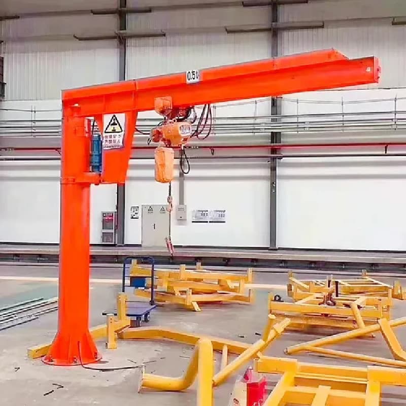 0.5 Ton Column Jib Crane Chain Hoist A3 Duty for Light Work