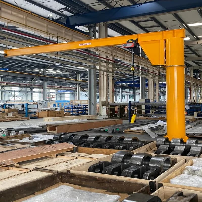 0.5T Column Jib Crane 360° Electric Slewing for Flexibility