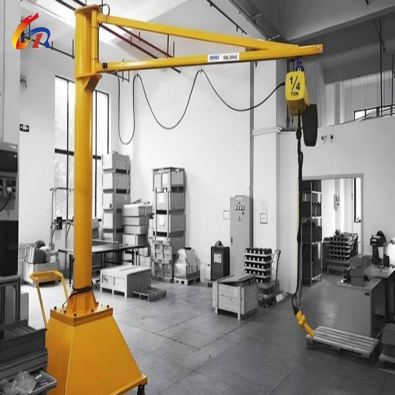 2 Ton Mobile Jib Crane Electric Drive 360° Rotation for Factory