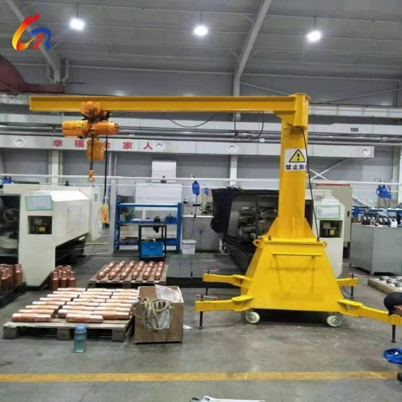 0.5T Mobile Jib Crane Lifting Height 2-4m for Flexibility