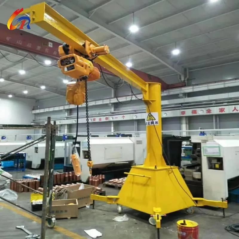 0.5T Mobile Jib Crane Lifting Height 2-4m for Flexibility