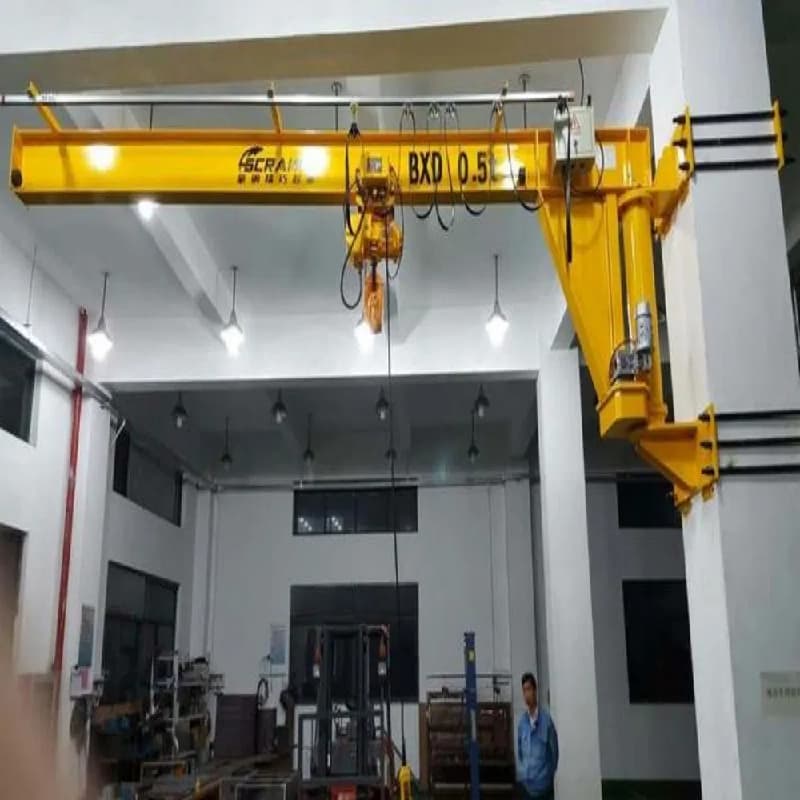 0.125T Wall-Mounted Jib Crane 220V Power Supply for Small Shop