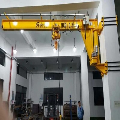 0.125T Wall-Mounted Jib Crane 220V Power Supply for Small Shop