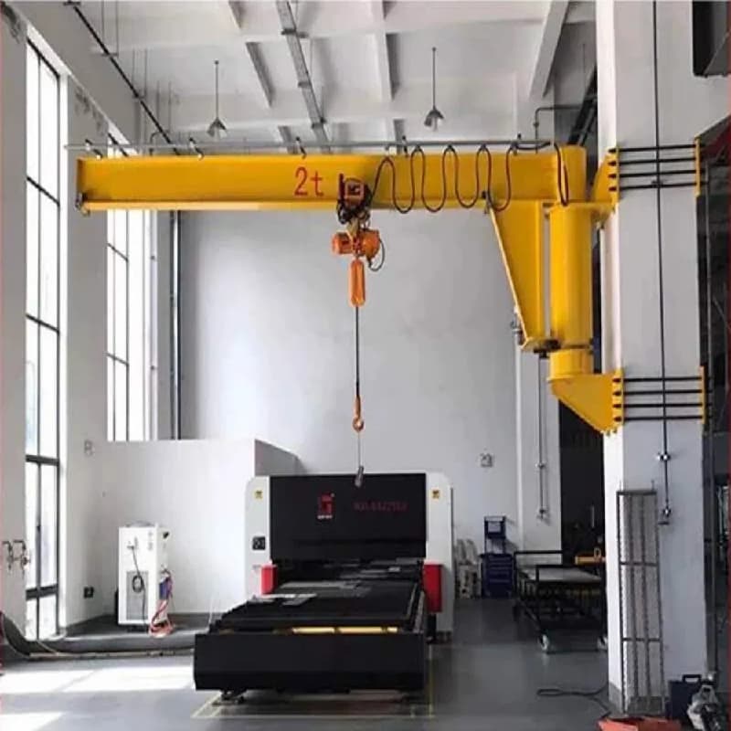 0.125 Ton Wall-Mounted Jib Crane Integrated Panel Control Option