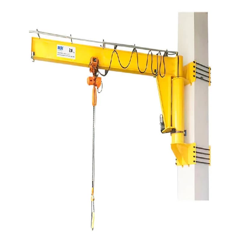 0.125 Ton Wall-Mounted Jib Crane 180° Slewing for Workstation
