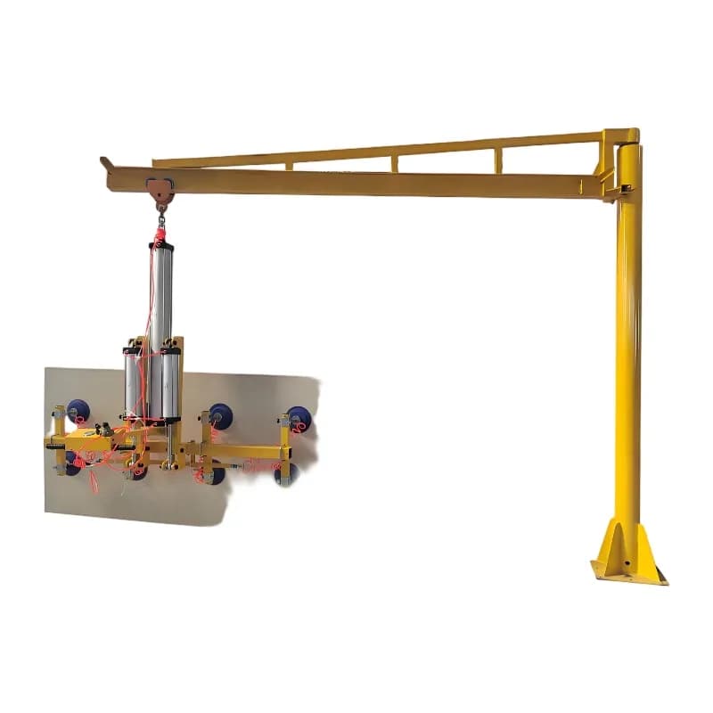 1000kg Vacuum Jib Crane with Vacuum Monitoring Alarm Safety