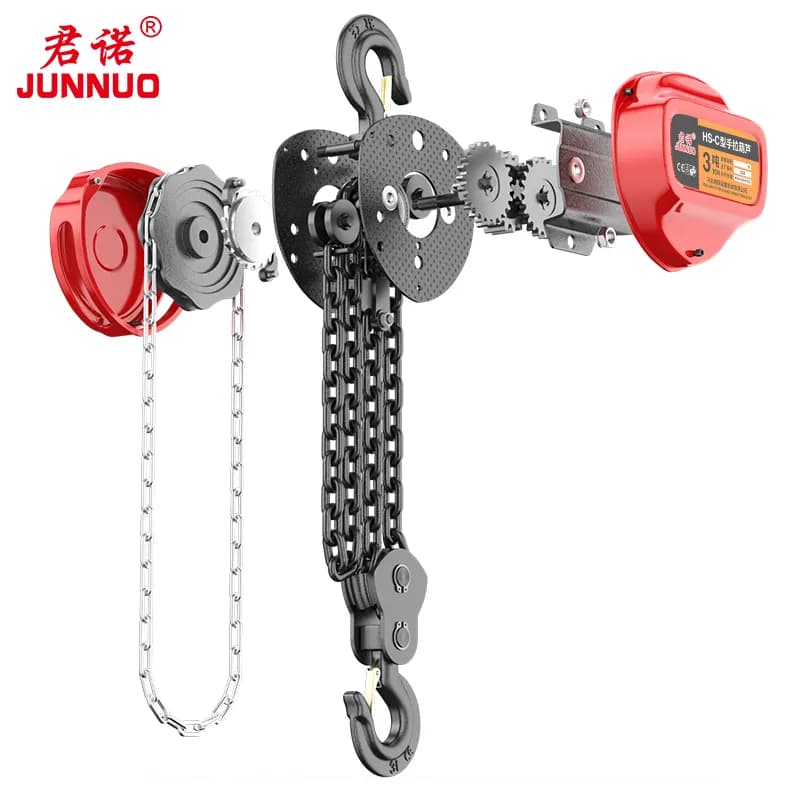 0.5T HSC Chain Hoist 360° Handle Keeps Operator Out of Danger