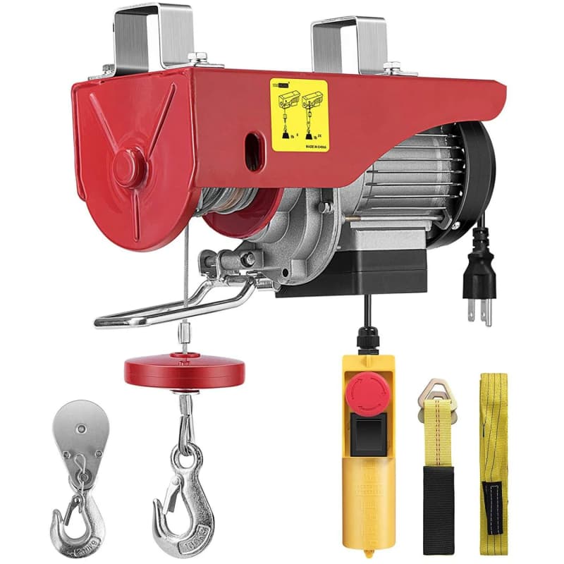500kg PA Mini Electric Hoist 12m Lift 120V Single Phase for DIY