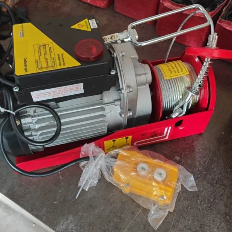 500kg PA Mini Electric Hoist 6m Lift 220V Single Phase for Shop
