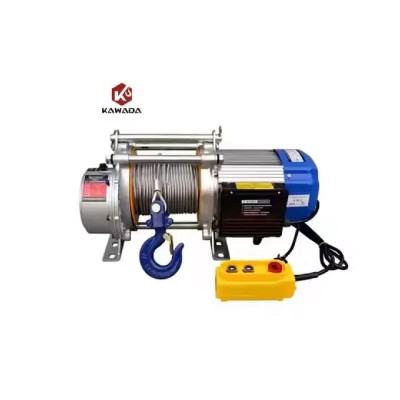 500kg Mini Electric Wire Hoist 110V 2.2kW 30-100m Lift Single Hook