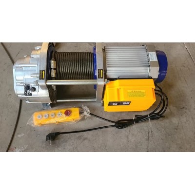 500kg Mini Electric Wire Hoist 110V 2.2kW 30-100m Lift Single Hook
