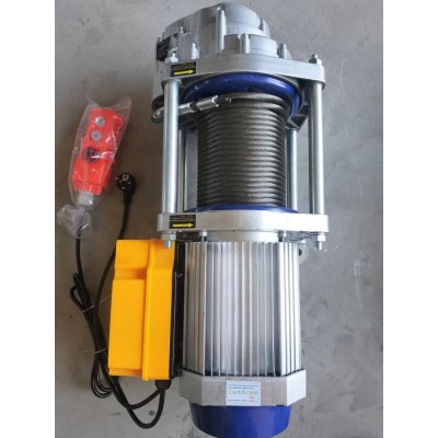 500kg Mini Wire Hoist 220V Single Phase 30m Lift for Garage Use
