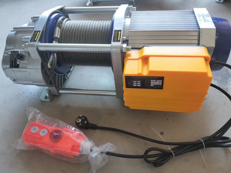 500kg Mini Electric Wire Hoist 380V 3-Phase 2.2kW 50m Lift Factory