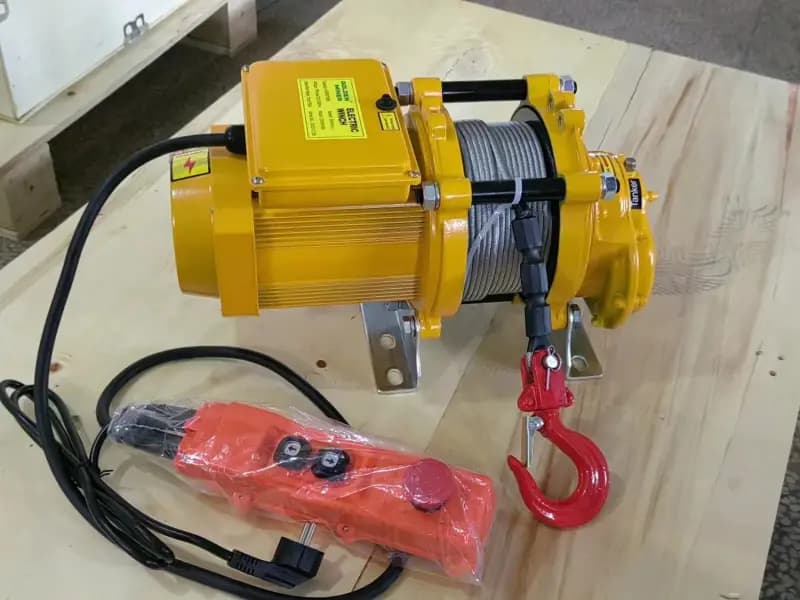 500kg Mini Electric Wire Hoist 380V 3-Phase 2.2kW 50m Lift Factory