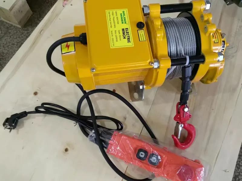 500kg Mini Hoist 2.2kW 34kg Net Weight Portable for Construction