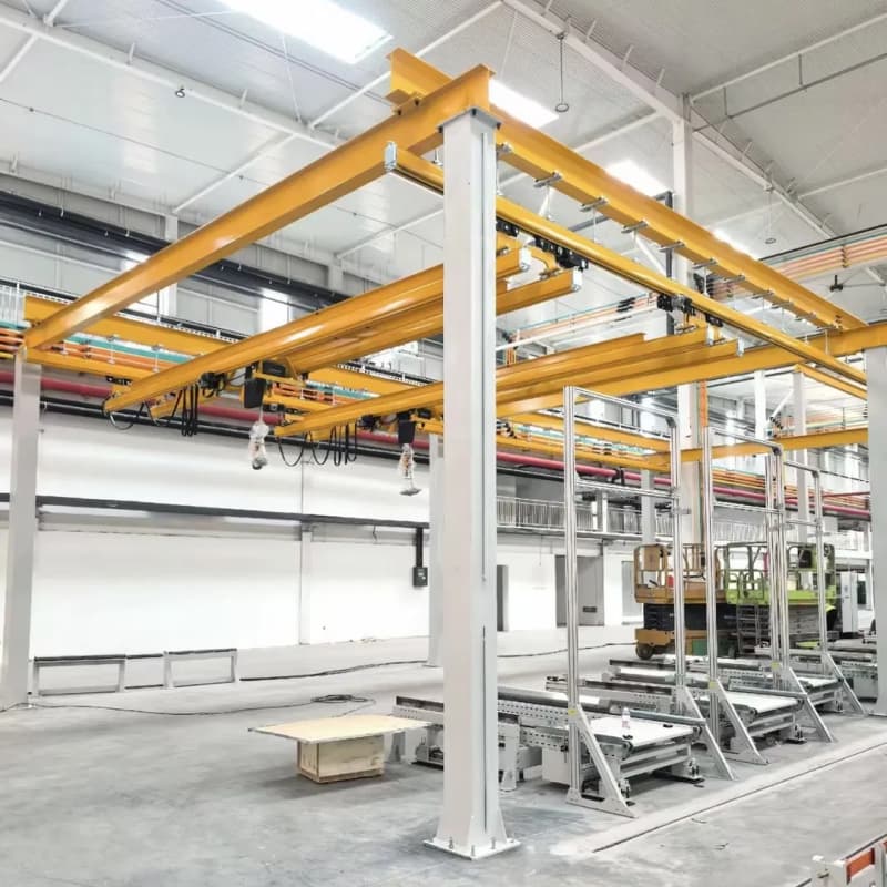 0.25T Yuantai Overhead Crane Span 6m Lift 6m for Plastic Injection Molding