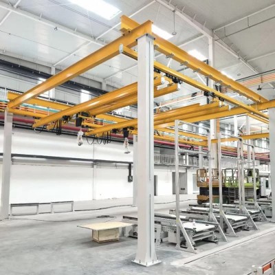 Yuantai 0.25T Overhead Crane Workstation Span 6m Lift 5m for Maintenance