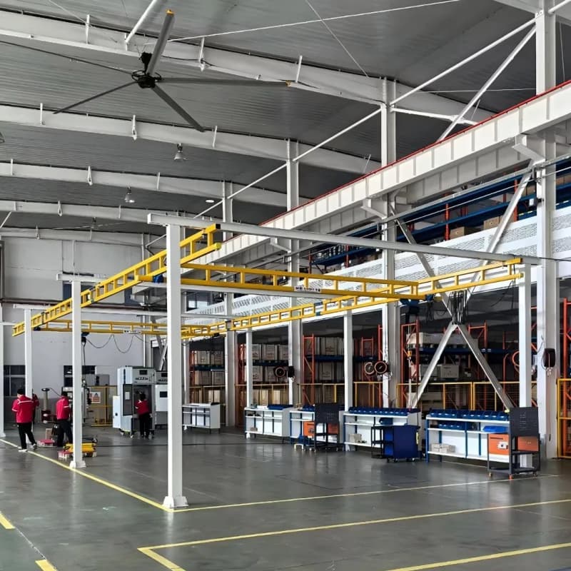 0.25T Yuantai Workstation Crane Span 5m Lift 6m for CNC Machining
