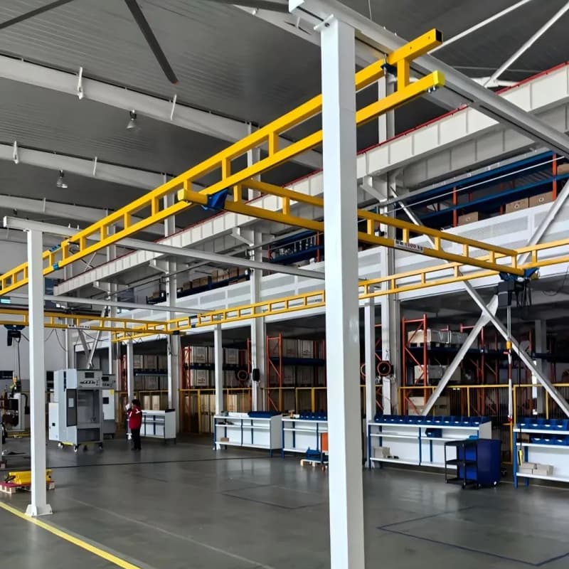 0.25T Yuantai Workstation Crane Span 5m Lift 6m for CNC Machining