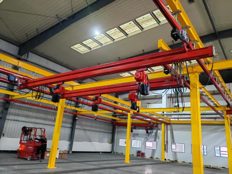 Yuantai 250kg Overhead Crane Enclosed Track Span 5m Lift 6m for Truck Service