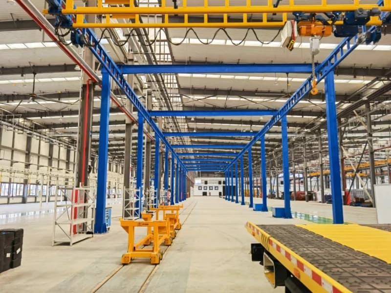 0.25T Yuantai Overhead Crane Span 6m Lift 6m for Plastic Injection Molding