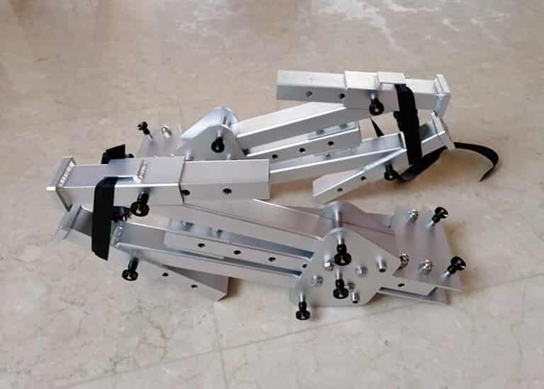 500kg Foldable Portable Gantry Crane Aluminum with Casters Span 4m Height 4m
