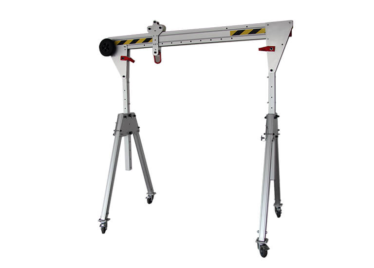 0.5T Foldable Gantry Crane Aluminum Portable with Wheels for Workshop