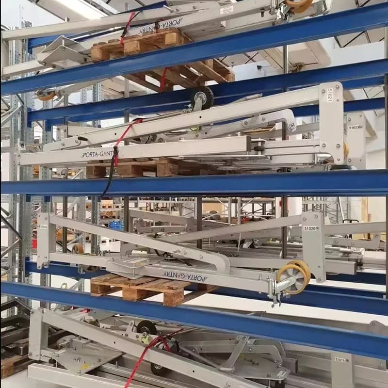 0.5T Foldable Portable Gantry Crane Aluminum Wheels Height 4m Span 4m