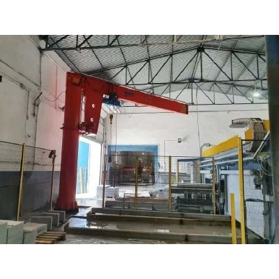 1000kg Floor Mount Jib Crane Freestanding Span 5m Height 4m 380V