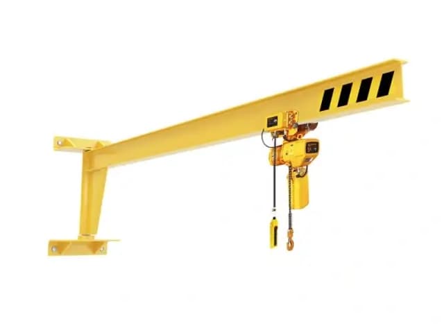 3T Wall Mounted Jib Crane Electric Hoist Span 4m Height 5m 440V