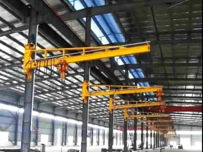 3T Wall Mounted Jib Crane Electric Hoist Span 4m Height 5m 440V