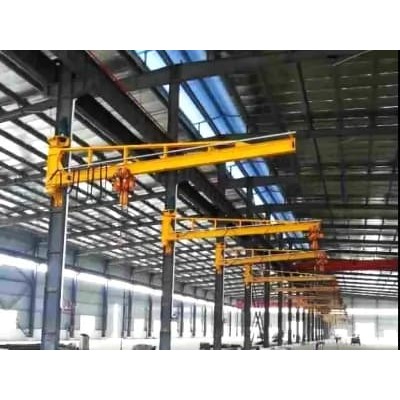 3000kg Wall Jib Crane with Chain Block Span 4m Height 5m 380V
