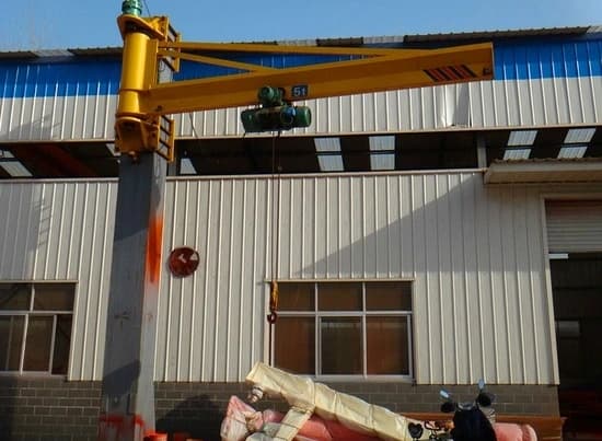 3000kg Wall Jib Crane with Chain Block Span 4m Height 5m 380V