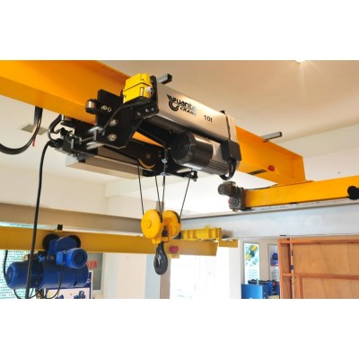 5T European Spec Wire Rope Hoist Low Headroom Monorail M5 Duty 6m Lift