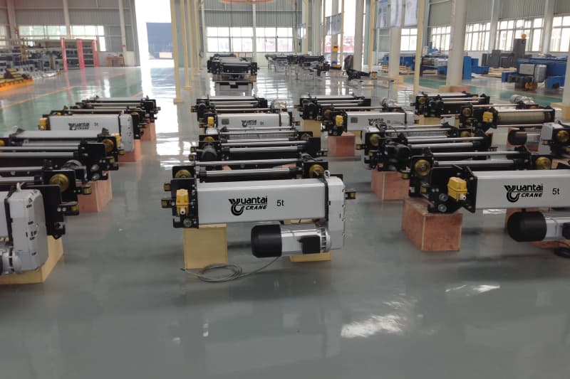 5T European Spec Wire Rope Hoist Low Headroom Monorail M5 Duty 6m Lift