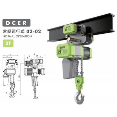 2000kg Traveling European Hoist 1.4/4.6m/min Gantry Crane UK Workshop