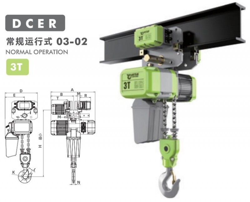 2000kg Traveling European Hoist 1.4/4.6m/min Gantry Crane UK Workshop