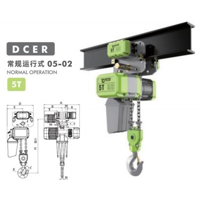 5T Traveling European Chain Hoist 3.5m/min 3.9kW Double Girder Crane Germany